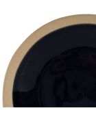 6 Assiettes dessert Jade bleu marine  -  D.21.5 cm