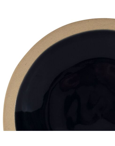 6 Assiettes dessert Jade bleu marine  -  D.21.5 cm