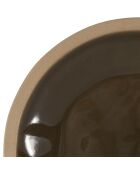 6 Speiseteller, Jadefarben, Khaki, D.28 cm