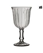 6 Verres à pied Belem transparents - 24cl