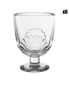 6 Verres à pied Belle-Ile transparents - 29cl
