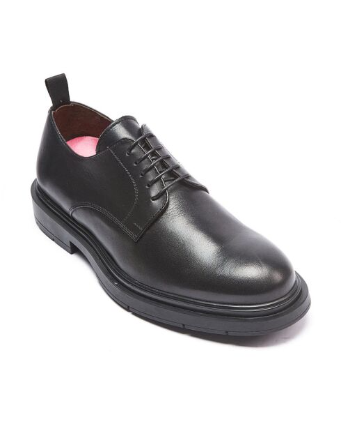 Derbies en Cuir Léo noires