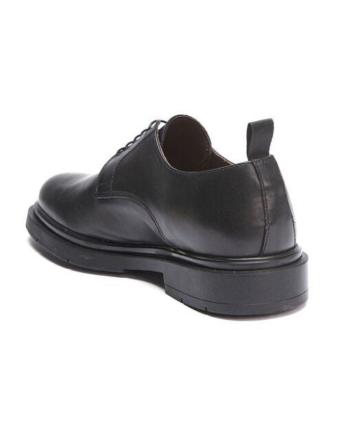 Derbies en Cuir Léo noires