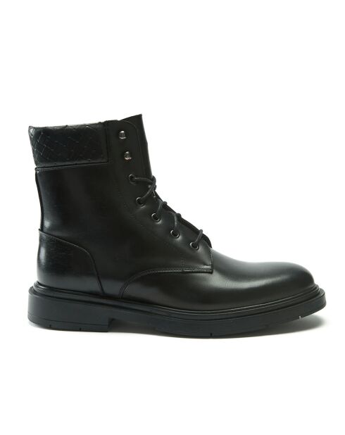 Boots en Cuir Paul noires