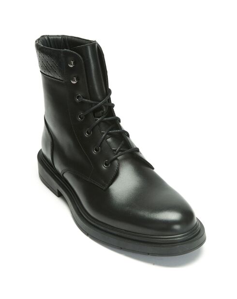 Boots en Cuir Paul noires