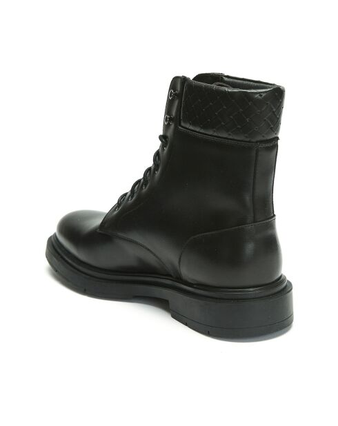 Boots en Cuir Paul noires