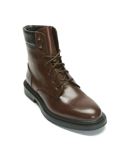 Boots en Cuir Paul marron