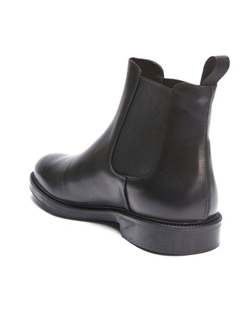 Chelsea Boots en Cuir Edouard noires