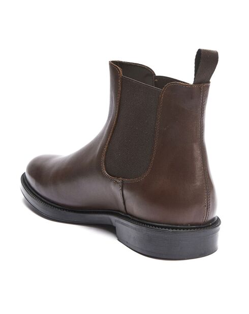 Chelsea Boots en Cuir Edouard marron