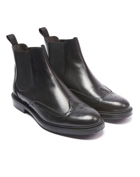 Chelsea Boots en Cuir Félix noires