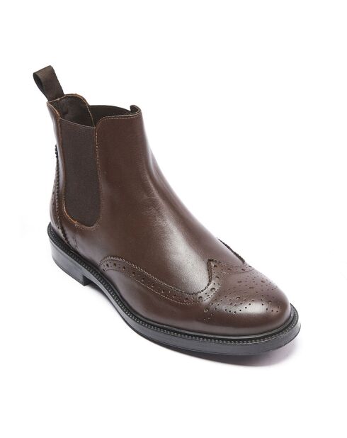 Chelsea Boots en Cuir Félix marron