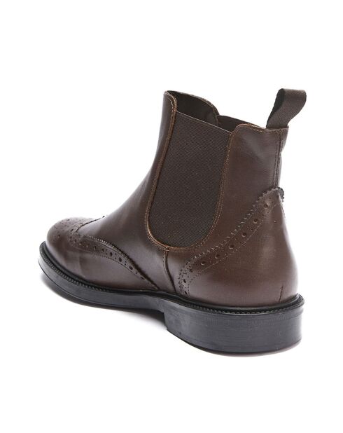 Chelsea Boots en Cuir Félix marron