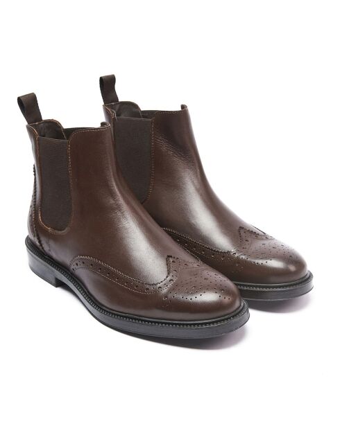 Chelsea Boots en Cuir Félix marron