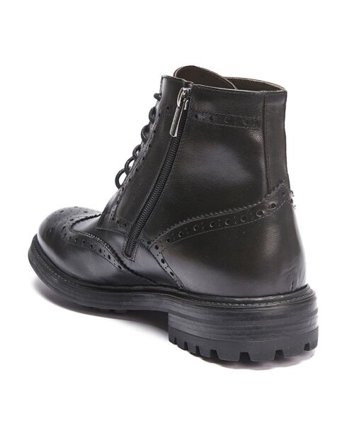 Boots en Cuir Bertrand noires