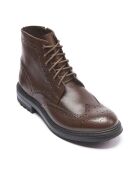 Boots en Cuir Bertrand marron