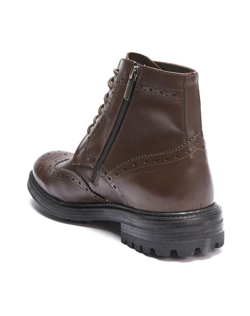 Boots en Cuir Bertrand marron