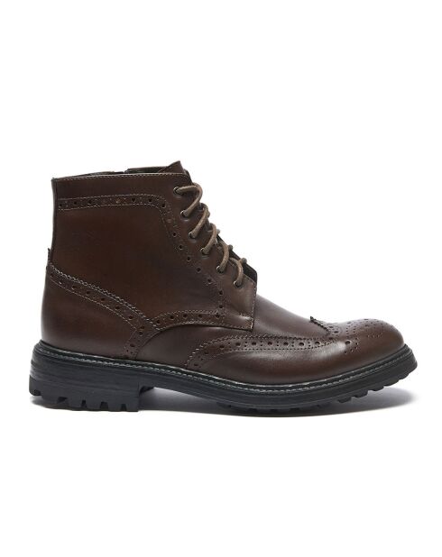 Boots en Cuir Bertrand marron