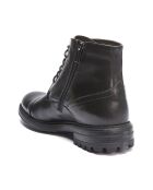 Boots en Cuir Enzo noires