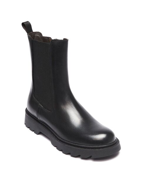 Chelsea Boots en Cuir Julie noires