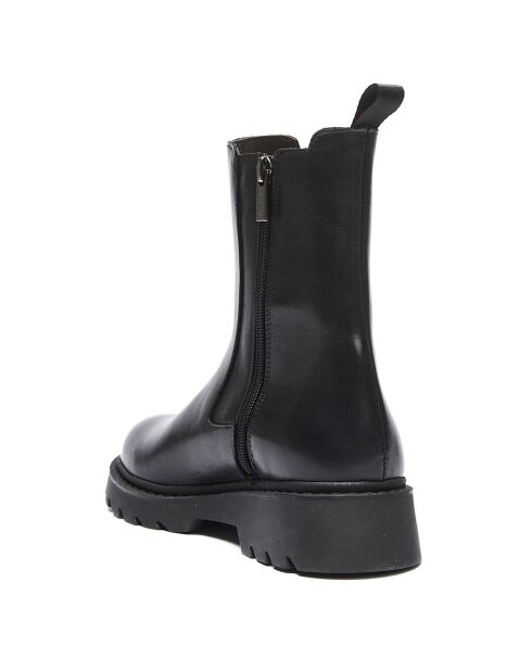 Chelsea Boots en Cuir Julie noires