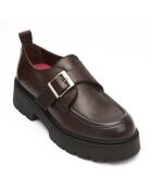 Monk en Cuir Louise marron