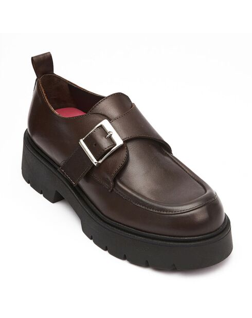 Monk en Cuir Louise marron