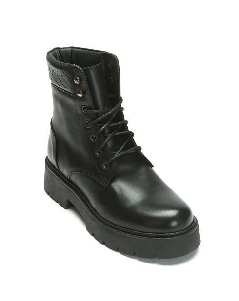 Boots en Cuir Anastasia noires