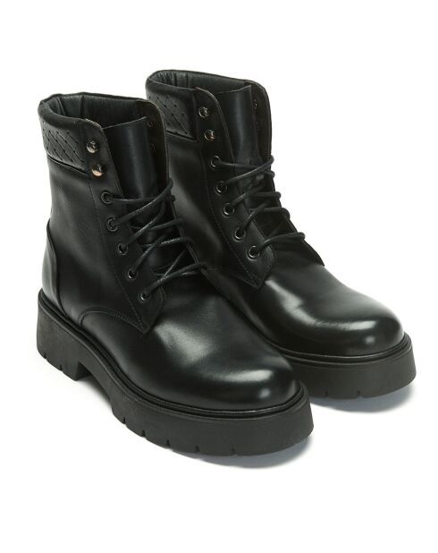 Boots en Cuir Anastasia noires