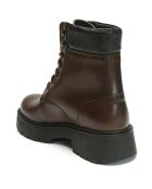 Boots en Cuir Anastasia marron