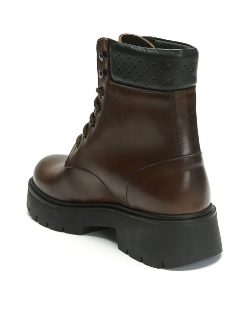 Boots en Cuir Anastasia marron