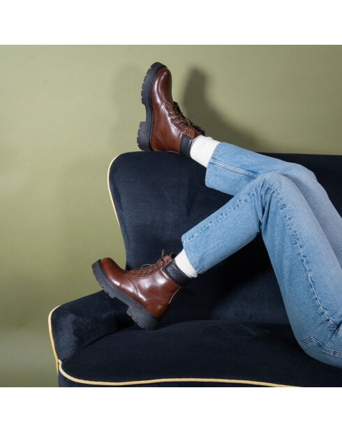 Botas Anastasia de piel marrón