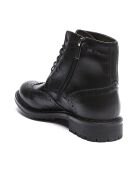 Boots en Cuir Gabrielle noires