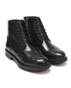 Boots en Cuir Gabrielle noires