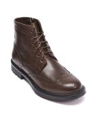 Boots en Cuir Gabrielle marron