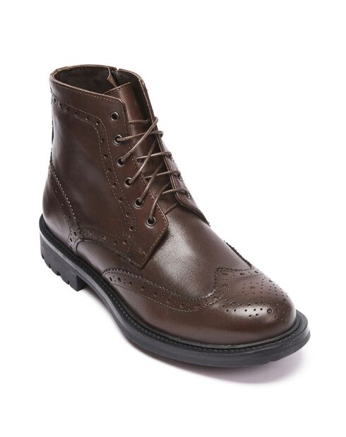 Botas Gabrielle de piel marrones