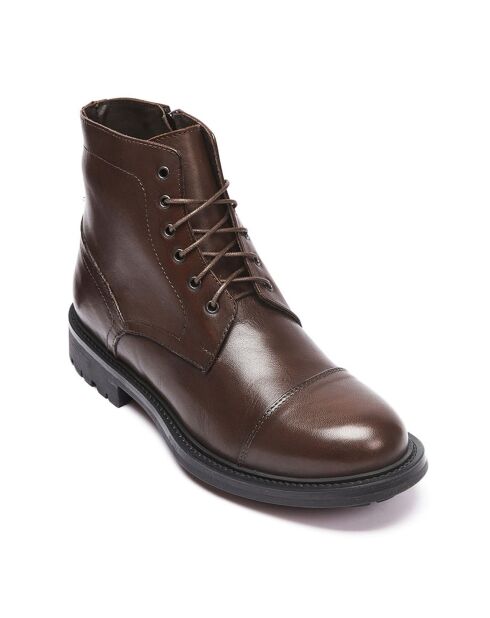 Boots en Cuir Youmee marron
