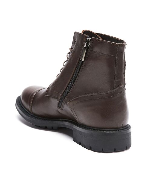 Boots en Cuir Youmee marron