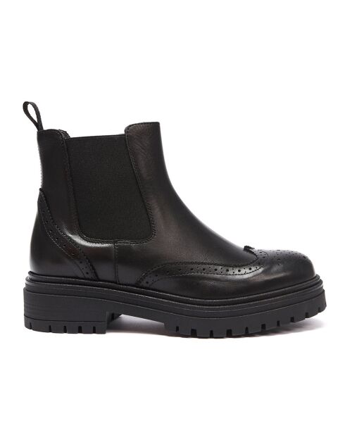 Chelsea Boots en Cuir Pauline noires