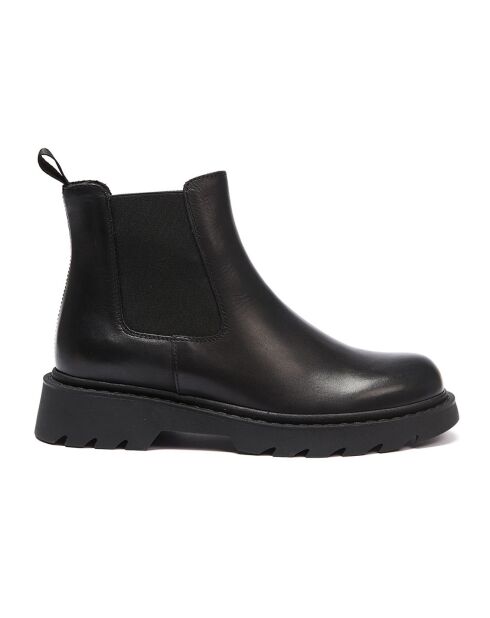 Chelsea Boots en Cuir Angèle noires