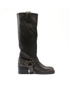 Bottes en Cuir Victoire noires - Talon 5.5 cm