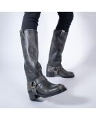 Bottes en Cuir Victoire noires - Talon 5.5 cm