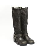 Bottes en Cuir Victoire noires - Talon 5.5 cm