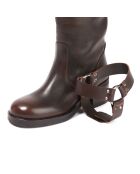 Bottes en Cuir Victoire marron - Talon 5.5 cm