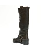 Bottes en Cuir Victoire marron - Talon 5.5 cm