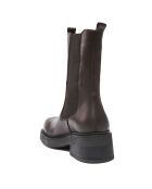 Chelsea Boots en Cuir Hortense marron - Talon 5.5 cm