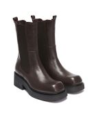 Chelsea Boots en Cuir Hortense marron - Talon 5.5 cm