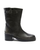 Bottines en Cuir Tess noires - Talon 5.5 cm