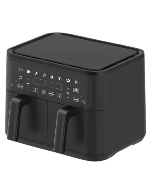 Friteuse sans huile double 2x4.5L noire