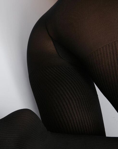 Collants Style Le Cotelé noirs