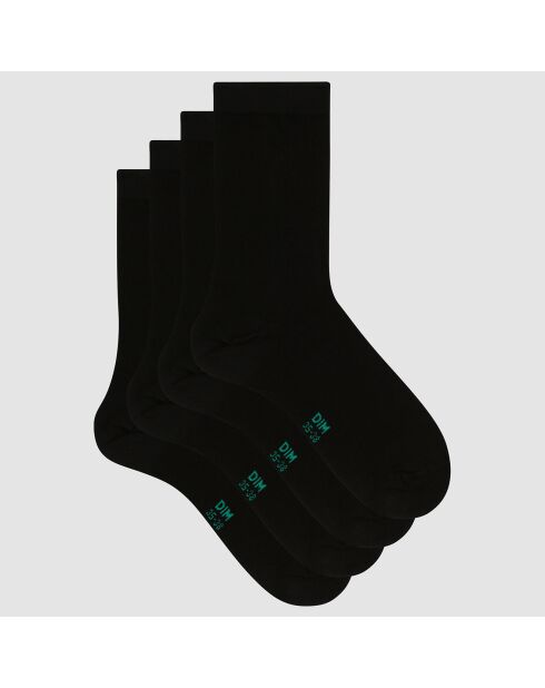 2 Paires de chaussettes Good noires